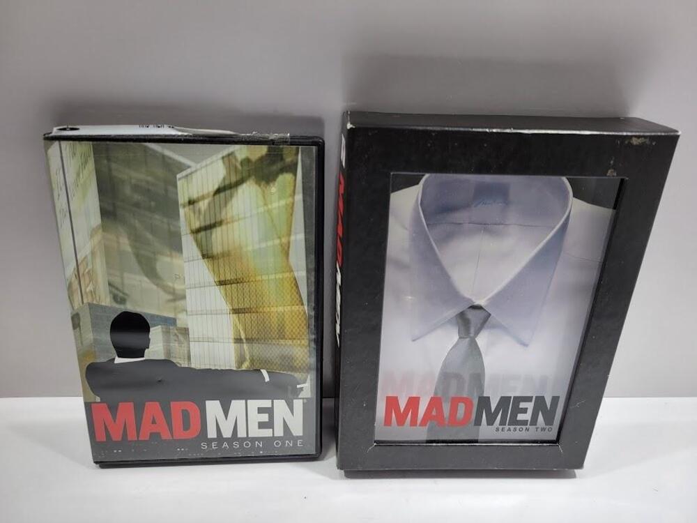 Mad Men Seasons 1 & 2 DVD Box Sets Lionsgate AMC TV Drama Series 1960s Complete
